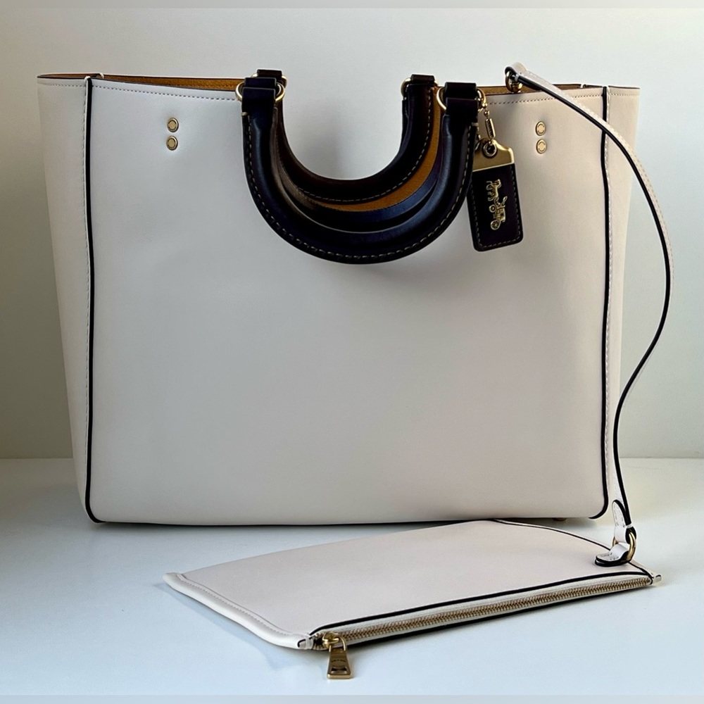 Coach Rae Tote Bag In Colorblock - Picture 3 of 14